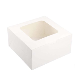 Cupcakes de bajo <span class=keywords><strong>precio</strong></span> más embalaje fabricante de marfil de cajas de pastel con su propio logotipo - Product Image 1