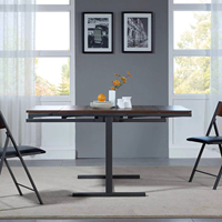 Estante de almacenamiento transformable de madera MDF convertible moderno, mesa de comedor, ahorro de espacio, muebles para el hogar, Gomlen