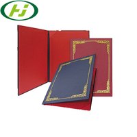 Carpeta de papel de estampación personalizada, soporte de Certificado de archivo A4/5