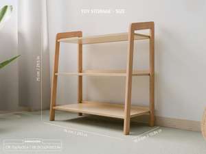 Montessori komple oyuncak organizasyon seti güvenli ahşap ve plastik depolama kitaplık bölücüler ile <span class=keywords><strong>kids</strong></span> 'yatak odası ve oturma odası kullanımı için - Product Image 6