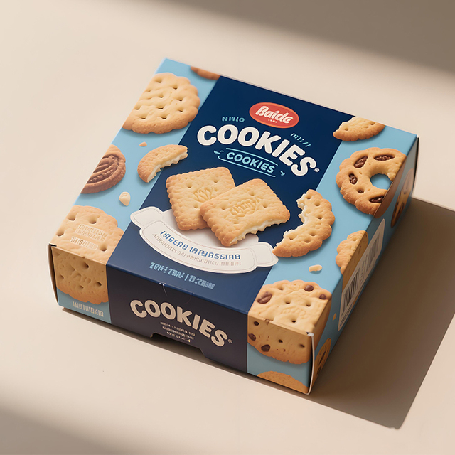 Custom Printed Design Logo Food Grade Packing Cereal Snack Biscuit Cookie Cardboard Packaging Paper Boxes for Food