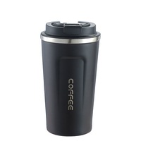 Gobelet isotherme de voyage 380 ml à double paroi avec logo personnalisé, impression typographique, design rétro classique, pour café et autres boissons