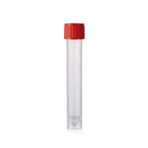Lab disposable Specimen extraction centrifuge tube 5ml PP plastic self-standing cryotube for medicine