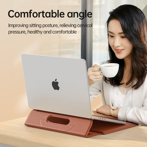 Haute qualité 13-16 pouces étanche en cuir PU pour ordinateur portable housse de protection sac avec support pour <span class=keywords><strong>MacBook</strong></span> Air 13.3 <span class=keywords><strong>Pro</strong></span> <span class=keywords><strong>14</strong></span> - Product Image 6