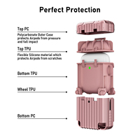 OEM pour AirPods Case Fashion Cute Valise TPU Trunk Bagages Case Pour Apple Airpods Pro Earphone Protective Cover