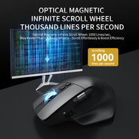 Souris de bureau ergonomique de haute qualité à grande vitesse, 8000 DPI, mode Thr, avec logiciel de pilote, souris sans fil silencieuse
