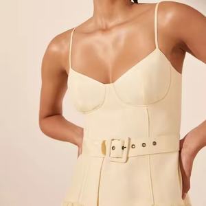 ชุดเดรสผ้าฝ้ายคุณภาพสูงแฟชั่นใหม่ สไตล์เรียบง่ายลำลอง เหมาะสำหรับใส่ไปเที่ยวชายหาด ชุดเดรสฤดูร้อนสำหรับผู้หญิง - Product Image 3