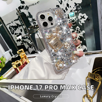 Étui de téléphone antichoc en TPU+PC pour appareil photo avec support miroir pour