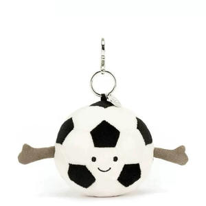 Petit porte-clés mignon en peluche, motifs cacahuète, croissant, ballon de football, avocat, jouet en forme de fruit, pendentif pompon en peluche pour clés de voiture et sac à dos - Product Image 3
