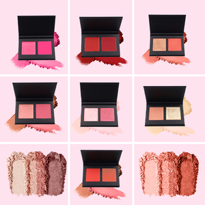 Paleta de Rubor Mate de Terciopelo Rouge de Marca Privada, 2 Colores, Rubor en Crema y Polvo 2 en 1 para Mejillas - Product Image 2