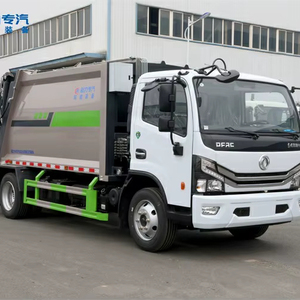 Camion à ordures compacteur diesel Dongfeng de 8 mètres cubes utilisé pour la collecte et le transport des déchets urbains - Product Image 1
