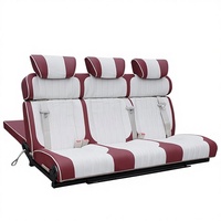 Siège-lit pour camping-car, pivotant, inclinable, réversible, certifié 3C, personnalisable, 1 à 4 places, différentes couleurs, cuir PU imperméable