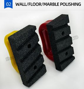 حصى مخصصة مقبض بلاستيكي شحذ حجر OEM دعم كتلة طحن الطوب فرك - Product Image 4