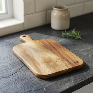 BS INTERNATIONAL Unique Acacia Wood Rectangle 2.0cm Thick Durable Sustainable Dishwasher Safe Cutting Board Home Chopping <b>Block</b> - Product Image 1