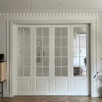 Porte française en aluminium de haute qualité, moderne et élégante, à double vitrage, pour villa