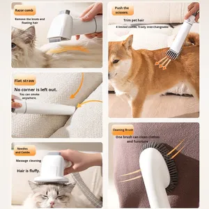 <span class=keywords><strong>Cepillo</strong></span> para gatos con corte de pelo óptimo, aspiradora eléctrica multifuncional para limpieza del hogar para mascotas, incluidos perros - Product Image 4