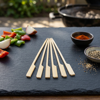 Brochettes en fer blanc, brochettes de poulet Bobo parfumées, brochettes en bambou jetables, outils de barbecue d'extérieur, sac Oden