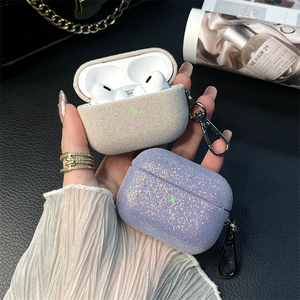 Étui pour écouteurs avec motif en tissu pailleté pour <span class=keywords><strong>Airpods</strong></span> Pro3 <span class=keywords><strong>1</strong></span>/2 3ème 4ème, écouteurs sans fil, protection d'origine Bluetooth - Product Image 3