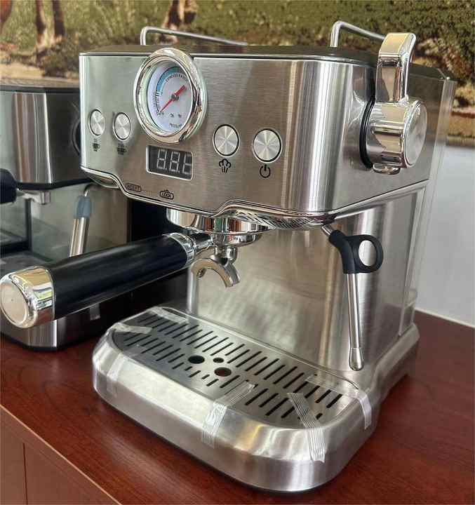 Italian Electric Stainless Steel Semi-Automatic Espresso Maker Machine Steam Nozzles Desgin Smart Home Coffee Makers for Home