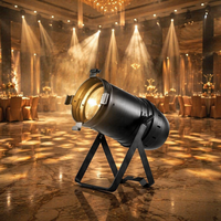 Lampu Par COB Zoom Tahan Air 100W Par 64 IP44 LED Putih Dingin/Hangat DJ Par Z100 Lampu Acara Pernikahan Dicos Pesta Konser