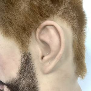 قناع سيليكون واقعي متوفر، قناع كامل للرأس عالي الواقعية مع شعر مصنوع يدويًا وفم مفتوح للتنكر والأداء - Product Image 3