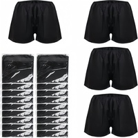 Produit chaud médical Non tissé voyage jetable hommes Massage soins infirmiers sous-vêtements noir boxer Shorts culotte pour Spa