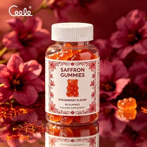 Gomitas de Azafrán Enriquecidas con Fórmula Personalizada, Extracto Vegetal Vegano Combinado con Múltiples Sustancias Nutritivas para un Suministro Diario <span class=keywords><strong>Universal</strong></span> - Product Image 1