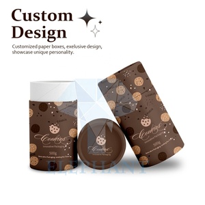 Custom Printed Food Grade Kraft Paper Food Chip Biscuits <b>Dessert</b> Macaron Packaging Paper Tube Cookie Cylinder Round <b>Box</b> - Product Image 3