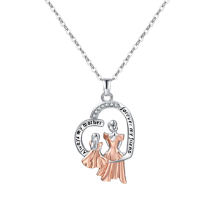 Collar de regalo para mujer, collar para mamá e hija, collar con la inscripción 'Te amo mamá', regalo para cumpleaños, Día de la Madre, collar 'Siempre mi madre' - Product Image 1