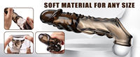 Großhandel Kristall-Penis-Hüllen Masturbation Erwachsene Sexspielzeuge Elektrischer Beliebter Massager Stimulationspunkt Vibrator für Männer