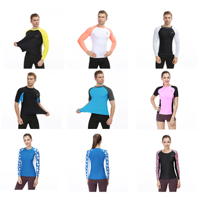Custom Printed <strong>Women</strong> Rashguard Short Sleeve Surf <strong>Shirt</strong> UPF50 Plus Swimwear Top Sublim Rash Guard Supplier <strong>Swim</strong> Protective Wear - Product Image 5