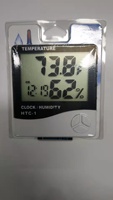 Nouveau thermomètre et hygromètre LCD pour la surveillance de l'élevage de volailles en poulailler, équipement en matériau PP