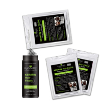 Vente flash : Fibres de kératine organique pour cheveux clairsemés, en vrac, 25/50/100g, poudre de fibres capillaires bouclées pour recharger