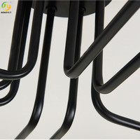 JYLIGHTING – plafonnier led moderne en fer noir Offre Spéciale E26 pour salle à manger