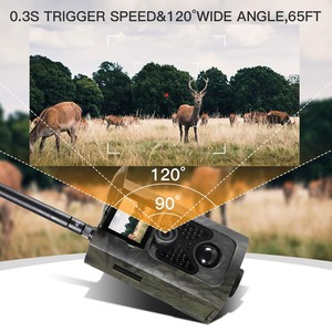 Caméra de <span class=keywords><strong>chasse</strong></span> extérieure 4G LTE HD 20MP HC-550LTE, étanche IP65, angle PIR 120°, prend en charge les photos grand format et les vidéos de 30 secondes - Product Image 4