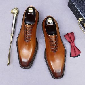 British-style High-quality Men's Formal Leather Shoes Business Formal Leather Shoes Genuine Handcrafted Leather Shoes - Product Image 4