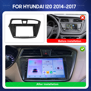 Best Seller vendita calda per 2014-2017 <span class=keywords><strong>Hyundai</strong></span> I-20 9 pollici autoradio telaio accessorio testa del veicolo gruppo opaco telaio nero - Product Image 5
