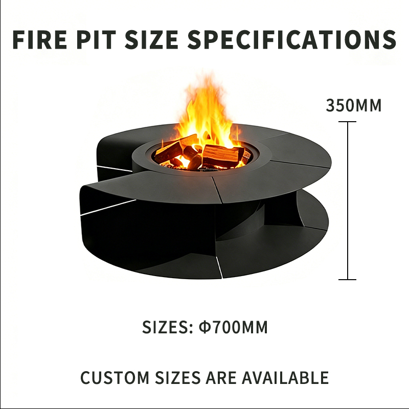 700mm wood-burning model (All Stainless Steel)
