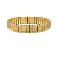 Bracelet élastique en acier inoxydable plaqué or 18 carats, best-seller transfrontalier - Bracelet artisanal minimaliste et luxueux