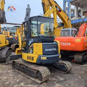 Mini-excavatrice Komatsu d'occasion de 5,5 tonnes d'origine japonaise, excavatrice d'occasion Komatsu PC 55MR en bon état - Product Image 1