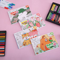 Tragbares DIY Cartoon-Graffiti-Notizbuch für Kinder, 30 Blatt Malbuch für Früherziehung