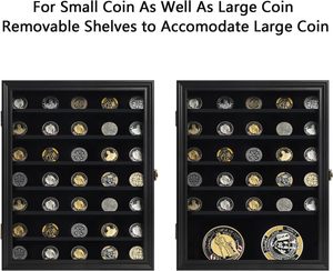 Caja de exhibición de monedas <span class=keywords><strong>Force</strong></span> Challenge personalizada, caja de exhibición de monedas, marco de caja de sombra de medalla de moneda colgante de pared - Product Image 5