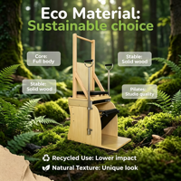 Chaise de Pilates stable MJD W64 en bois d'érable, durable, multifonctionnelle, réglable, portable, pour adultes, garantie 3 ans, pour la santé du corps