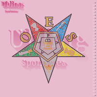 Échantillon gratuit Conception de transfert de strass Bling OES Transferts de chaleur personnalisés avec strass pour t-shirt