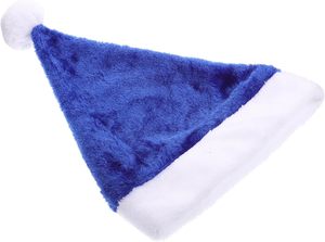 Non-Woven <b>Christmas</b> <b>Hats</b> in Blue Green Purple Red White Santa Felt <b>for</b> Kids and <b>Adults</b> - Product Image 1