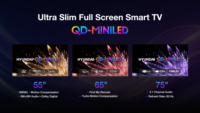 Téléviseur intelligent Android HYUNDAI 65 pouces 4K Mini LED à écran plat, gamme de couleurs large 100% NTSC, 144Hz