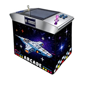 Machine <span class=keywords><strong>de</strong></span> Jeu d'Arcade Pliante 60-en-1 : <span class=keywords><strong>Table</strong></span> Cocktail Interactive Rétro <span class=keywords><strong>de</strong></span> Combat <span class=keywords><strong>pour</strong></span> 2 Joueurs, Fonctionnant à la Monnaie - Product Image 1