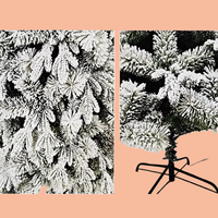 Vente en gros directe usine : Arbre de Noël artificiel floqué de haute qualité, écologique, luxuriant et réaliste, de 1,5 à 2,7 m, pour intérieur