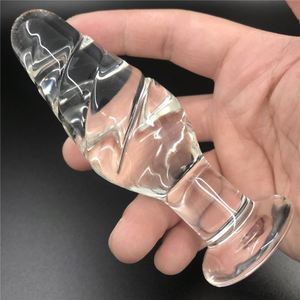 Hot Sale Crystal Sex Toys Dildos Glass Dildo With Bullet Vibrator For Women,18.5cm - Product Image 5