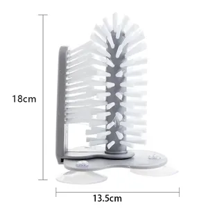 Brosse de nettoyage à ventouse détachable pour biberons, bouteilles d'eau, verres et ustensiles de cuisine - Product Image 6